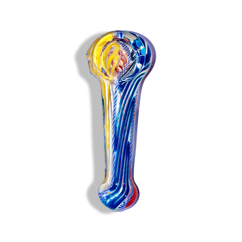 RED BLUE & YELLOW SPOON PIPE