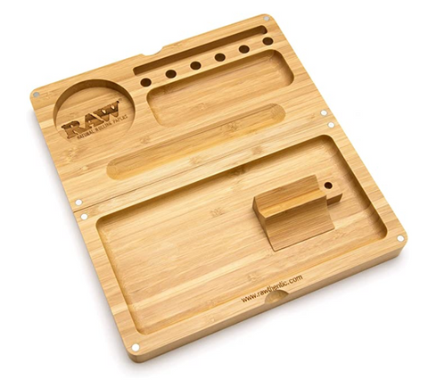 RAW BACKFLIP MAGNETIC BAMBOO ROLLING TRAY