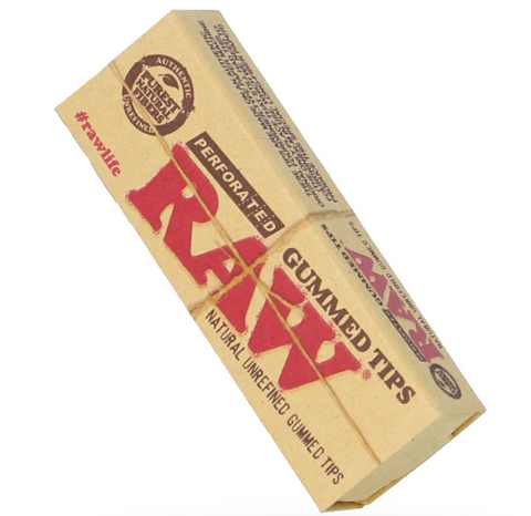 RAW PERFORATED GUMMED TIPS - 33 PACK