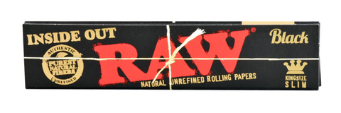RAW BLACK INSIDE OUT KING SIZE ROLLING PAPERS