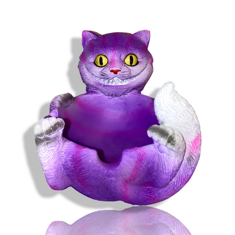 Purple Cat Ashtray